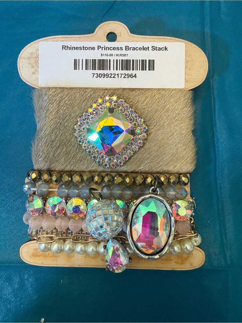 Rhinestone Princess Bracelet Stack